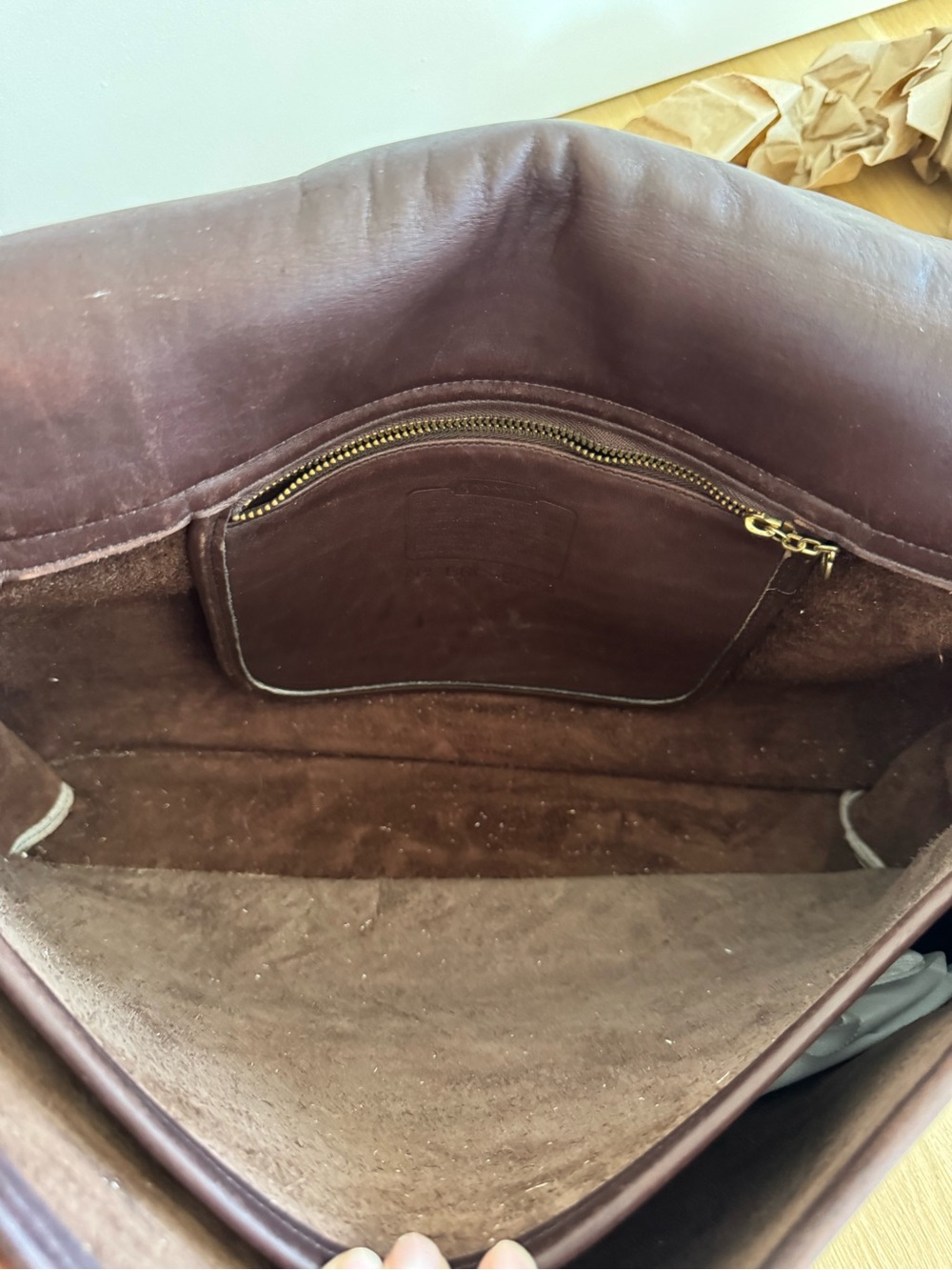 Coach Vintage Essex Legacy Leather Briefcase Messenger Laptop Bag Brown - Picture 15 of 16